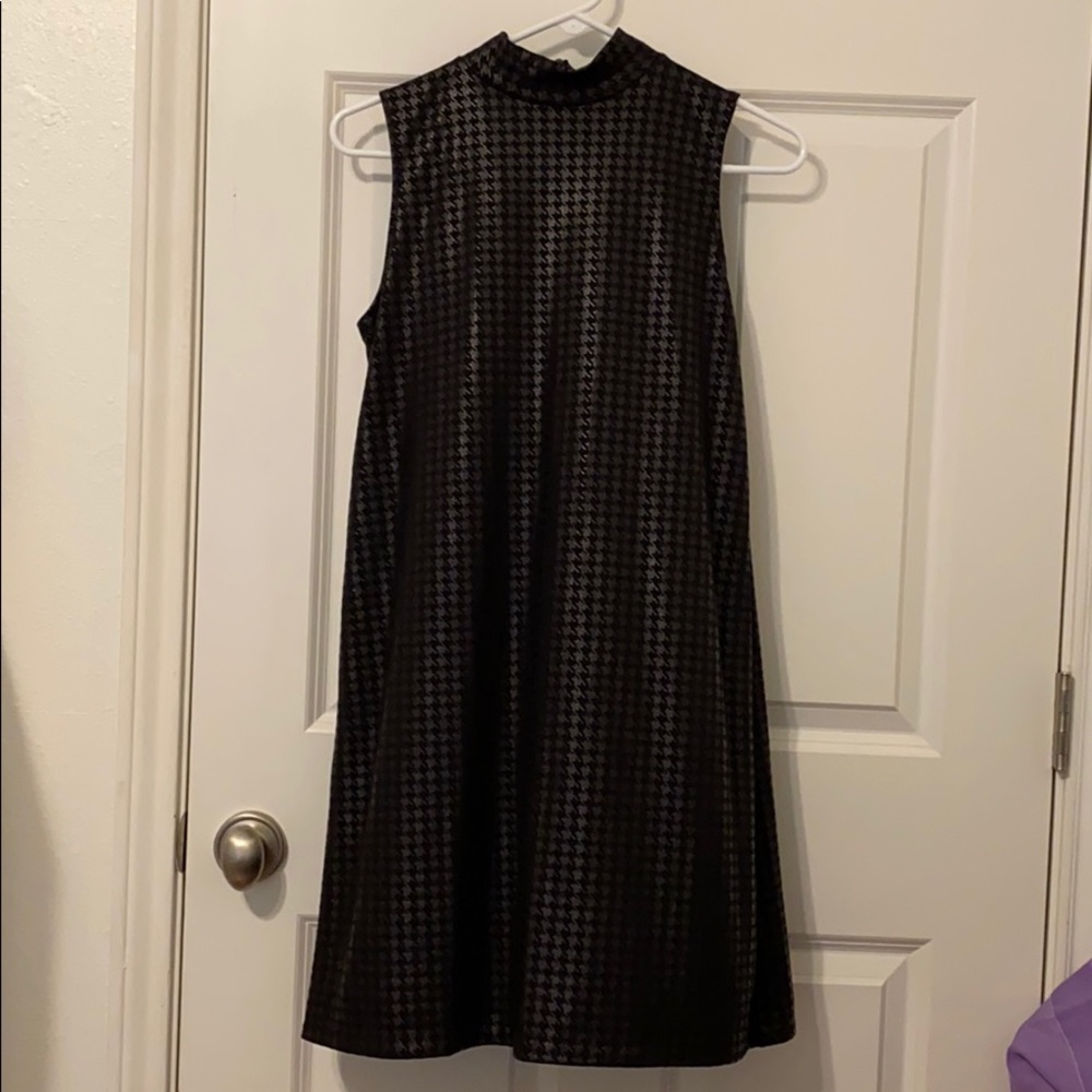 Bar III High Neck Black Mini Dress